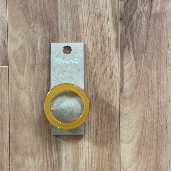 Madewell yellow/orange Acrylic Circle Barrette - Picture 3 of 8